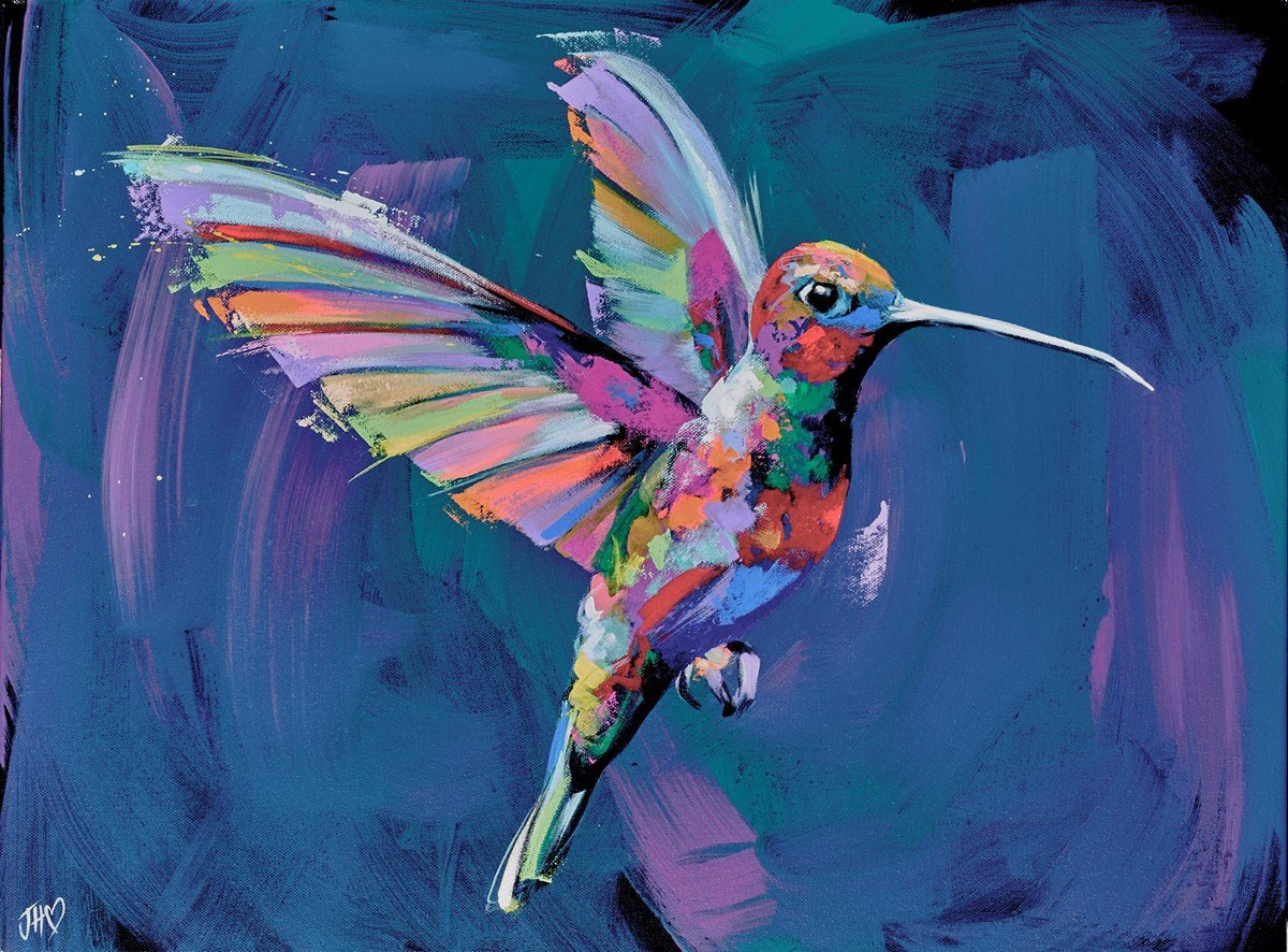 Blazing Hummingbird - Jennifer Hogwood